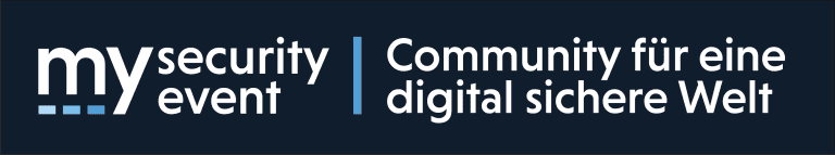 mysecurityevent Logo mit Claim Community für eine digital sichere Welt